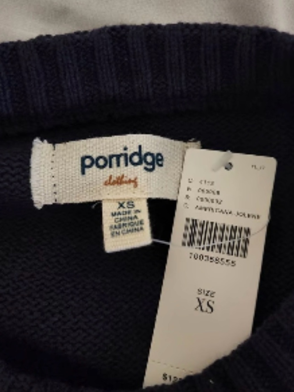 Anthropologie Jolene Americana Pullover Navy Dog Graphic Sweater Cotton XS S - Picture 4 of 5
